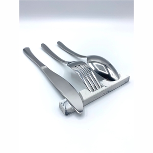 Soporte de cubiertos de mármol nórdico, soporte de tenedores y cuchillos de piedra, juego de servilletero y soporte de cubiertos de lujo para mesa de comedor, reposacubiertos de mármol - Product Image 3