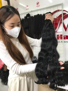 Prix de gros 100% Virgin Extensions vietnamiennes Double Drawn Flat-tip Style Natural Wave Traitement chimique Aucun Vente chaude - Product Image 2