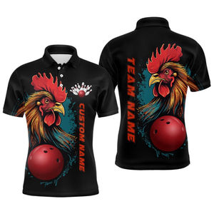 Nouveauté Chemises de bowling personnalisées imprimées 100% polyester Hommes Équipe Ligue Imperméable Séchage rapide - Product Image 1