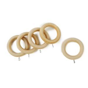 Excellent Quality Rustic Style Solid Wood <b>Curtain</b> Rings for Farmhouse and Modern Decor for Thick Drapes Available at Best Price - Product Image 1