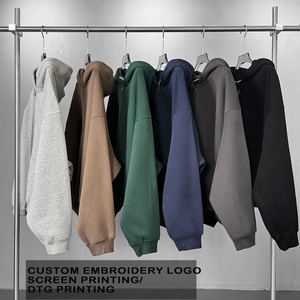 Sudadera Básica 2025 de Calidad, con Capucha, Suave, Holgada, de Felpa, para Hombre, Corte Regular, Mezcla de Algodón, Gruesa, para Invierno, con Logotipo Personalizado - Product Image 6