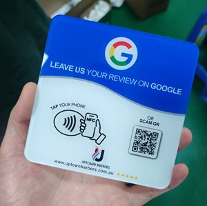 Tag RFID Riutilizzabile 25x35mm in Epossidica/Acrilico, Carta PVC con Chip NTAG215, Mini NFC con Codice QR 13.56MHz Impermeabile WeiTai per Controllo Accessi - Product Image 6