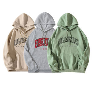 2025 High Quality <b>Hoodies</b> <b>Men</b> Custom Logo 100% Cotton Heavy Weight Oversize Blank Sweatshirts Embroidery Printed <b>Hoodies</b> - Product Image 1