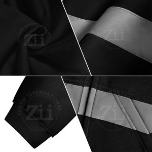 100% poliéster personalizado Hi Vis Hoodie reflectante seguridad trabajo Zip Up chaquetas reflectante seguridad alta visibilidad Hoodie EN ISO 20471 - Product Image 5