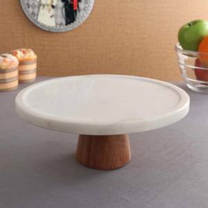 Luxury Desserts Single Tier <b>Marble</b> Cake Stand Cake <b>Tray</b> for Housewarming Birthday Party Cake Stand for Wedding Decoration - Product Image 6