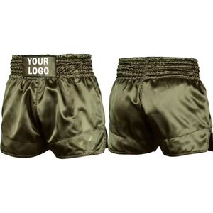 กางเกงมวยสำหรับต่อสู้100% ยืดผ้าโพลีเอสเตอร์แห้งเร็วน้ำหนักเบาทนทาน - Product Image 1