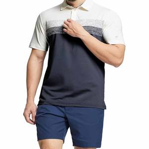 Polo d'été pour homme de couleur unie, col rabattu, poche de couleur, haut d'affaires à manches courtes élastiques, fabriqué par Dress Sports - Product Image 3