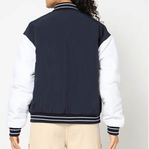 Veste universitaire en laine tissée unie, teinte unie, écologique, respirante, brute, solide, avec broderies personnalisées pour femmes, couleurs personnalisées, 2026 - Product Image 4