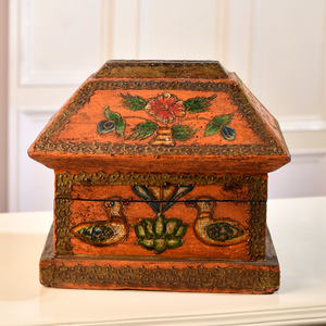 New Arrival Handmade <b>Floral</b> Design Jewelry <b>Storage</b> Box Multicolor Bird Wooden <b>Boxes</b> Home Decor Gift Item - Product Image 1