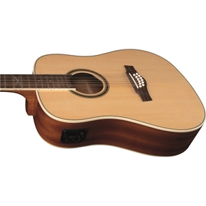 EKO GUITARS- NXT D100e XII Guitarras acústicas naturales Parte posterior y laterales de caoba Cuello de caoba y diapasón Parinari Campestris - Product Image 3