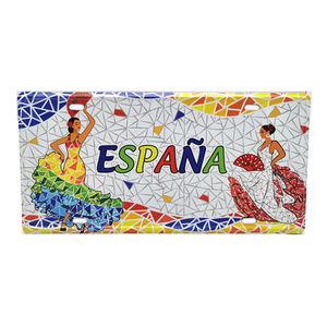 Logotipo personalizado impresión turista regalo Espana España <span class=keywords><strong>Barcelona</strong></span> recuerdo matrícula - Product Image 1