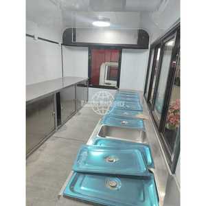 Remolque de Comida Móvil Redondo Blanco, Totalmente Equipado, Cocina de Acero Inoxidable, Carrito de Café, Camión de Helados en Venta - Product Image 2