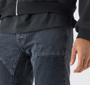 OEM 2025 Meilleure Qualité Personnalisé Hommes Mi Gris Jeans Respirant 100% Coton Marque Détendu Rigide Régulier Flare Vente en Gros - Product Image 5