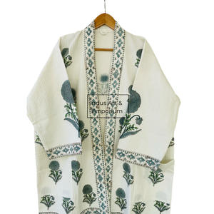 Albornoz de Algodón Estampado a Mano al por Mayor - Product Image 3