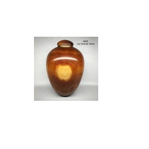 Urna de cremación de madera ecológica para cenizas de adultos Diseño personalizado Entierro conmemorativo de color natural para restos humanos - Product Image 1