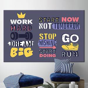 Inspirez le succès : Tableau imprimé sur toile pour la motivation et l'envie, 1P : Prêt à accrocher - Product Image 1