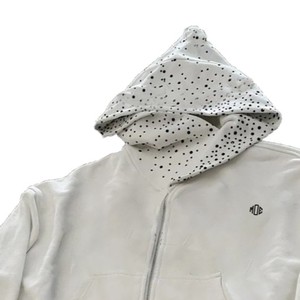Sweat à capuche premium style triangle avec strass, coupe courte, en molleton 500 GSM, zippé, oversize, streetwear Y2K, logo personnalisé - Product Image 5