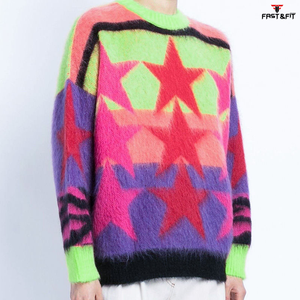 Suéter de Invierno para Hombre con Cuello Redondo y Estampado Frontal Personalizable, de Venta Caliente, Antiarrugas, de Secado Rápido, Tejido de Lana/Cachemira - Product Image 4