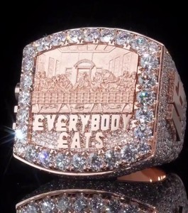 Iced Out Custom Letter Championship <b>ring</b> <b>925</b> sterling <b>Silver</b> Moissanite Diamond Luxury Hip Hop Statement <b>Ring</b> - Product Image 1