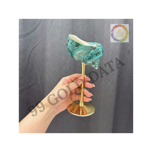 Verre à vin de coquillage de luxe artisanal du Vietnam avec une élégance naturelle pour la décoration et les cadeaux de la maison. - Product Image 6