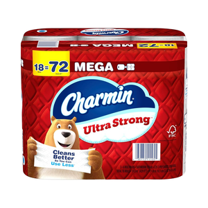 Papel higiénico de pulpa de madera virgen para rollos Ultra fuertes de 18 Megas, 220 hojas por rollo, ecológico, suave, desechable, antibacteriano - Product Image 1