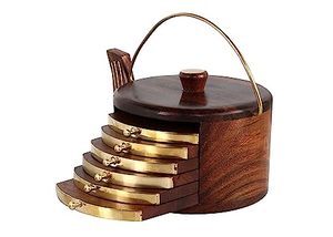 Eco-Friendly Square <b>Wooden</b> <b>Coaster</b> for Tea Tableware Kitchenware Decorative Mats & Pads Wholesale Manufacturer & Supplier - Product Image 3