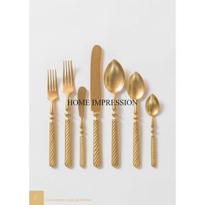 Matériau de haute qualité plaqué or la plupart des ensembles de couverts fantaisie design unique hôtels et restaurants ustensiles de cuisine vaisselle - Product Image 2
