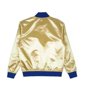 <b>Men's</b> Winter Satin <b>Jackets</b> Waterproof Breathable Stand Collar High Street Style New Design Zipper Customizable Front Logo OEM - Product Image 2