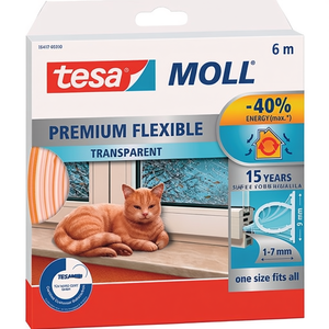TESAMOLL 5417 Sello de Silicona Transparente B9mmxH7mmxL6m Cinta Adhesiva para Oficina - Product Image 3