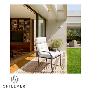 Steel Stackable Garden <b>Chair</b> Palermo With <b>Cushion</b> | Garden Furniture | Outdoor Design Furniture Ready to Ship From Spain - Product Image 5