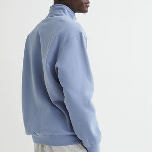 สเวตเชิ้ตคอกลมคอกลมสำหรับผู้ชายทรงโอเวอร์ไซซ์แบบคลาสสิกสีพื้นฤดูใบไม้ผลิออกแบบโลโก้ได้ตามต้องการ - Product Image 5