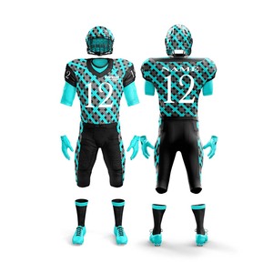 Conjunto de Fútbol Americano Personalizable de Alta Calidad 2024, Camisetas y Pantalones XL Elegantes, Transpirables, Antibacterianos, Sublimados, Tallas Grandes - Product Image 2