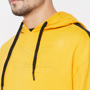 Chándal de gran tamaño de alta calidad para hombre 2025 con manga larga y cuello con capucha, patrón sólido de moda para uso informal en invierno - Product Image 6