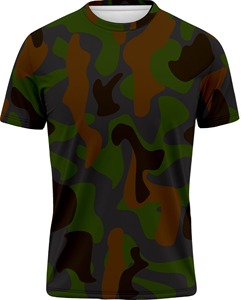 Camisetas de camuflaje de manga corta para hombre de alta calidad, ropa pesada con logotipo personalizado, camisetas ajustadas en blanco al por mayor, ajuste de verano - Product Image 2