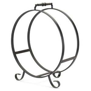 Black Powder Coated <b>Heavy</b> <b>Duty</b> Firewood <b>Racks</b> Indoor/Outdoor Log <b>Rack</b> Holder With Kindling Holder Wrought Iron Firewood <b>Rack</b> - Product Image 6