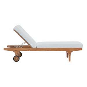 Chaise de plage de haute qualité teck bois chaise longue extérieure canapé meubles loisirs pour hôtel côté piscine Cottage Villa vente en gros - Product Image 3