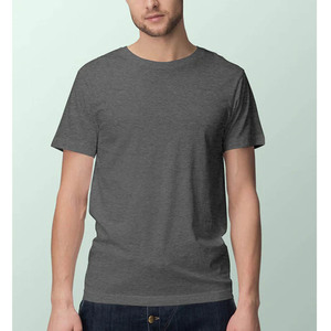 T-shirt en coton Supima unisexe en coton plus doux pour les hommes T-shirt de couleur supérieure T-shirts à col rond en coton Pima pour hommes - Product Image 1