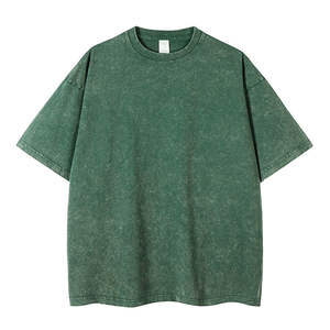 T-shirt en coton en détresse de lavage à l'acide de qualité supérieure pour hommes meilleur tissu nouvelle mode conception vierge pas cher prix t-shirt de lavage à l'acide d'été - Product Image 5