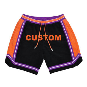 Custom Men's 100% Polyester Casual Sports Shorts Double <b>Layer</b> Breathable Quick Dry Elastic Waist Mesh Solid - Product Image 3