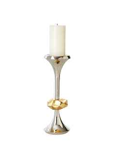 Wholesale Table Top Candle Holder <b>Leaf</b> Decor Gold Plated Luxury Tea <b>Light</b> Candle Pillar Holder for Table Centerpieces - Product Image 3