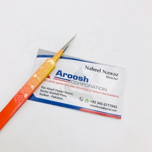 Pince à épiler d'extension de cils à pointe pointue en acier inoxydable de haute qualité couleur Ombre Logo personnalisé en gros - Product Image 4