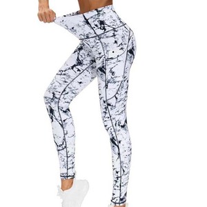 Mallas de yoga deportivas Fitness de sublimación de alta calidad para mujer cintura elástica con logotipo personalizado mallas de nuevo diseño al por mayor - Product Image 1