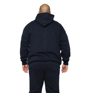 2023 dernière hiver arrivée hommes bleu marine 300 GSM polaire plaine pull à capuche à vendre hommes fabriqué en usine en vrac sweats à capuche - Product Image 5
