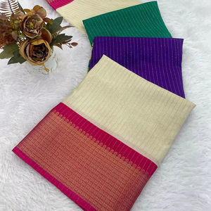 Boutique indienne Look riche Designer à la mode Exportation dernière exclusive fantaisie imprimé Saree ethnique mariée fête porter femmes filles - Product Image 1