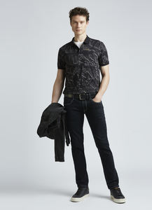 Impression simple 3D pour hommes pour les polos de tous les jours Tops décontractés à manches courtes avec revers Style de t-shirt de vacances - Product Image 6