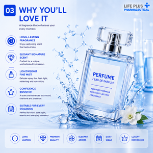 น้ำหอม Eau De Parfum กลิ่นหอมติดทนนาน บรรจุขวดแก้ว ใช้ได้ทั้งชายและหญิง เหมาะสำหรับใช้ทุกวัน กลิ่นหอมยาวนาน - Product Image 5