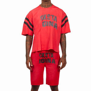 <b>T</b>-shirt Short Set Tracksuit Summer Clothes Piece 2 Sweat <b>T</b>-Shirt And <b>Track</b> Shorts Set For Men - Product Image 2