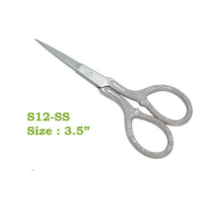 Aço inoxidável lâmina unha cutícula tesoura beleza tipo logotipo personalizado 3,5 \ "estilo clássico afiada unha tesoura - Product Image 3