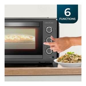 Horno Eléctrico de Sobremesa Cecotec 1500W 26Lt Negro, para Hornear y Tostar, Modelo 2600 03818 - Product Image 3