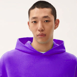 Sudadera con capucha de gran tamaño para hombre, sudadera de algodón, ropa de calle de peso pesado, ajuste holgado, moda informal, manga larga, con capucha, tendencia superior - Product Image 2